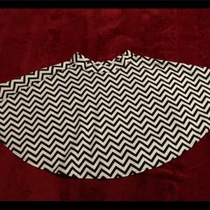black and white zig zag skirt